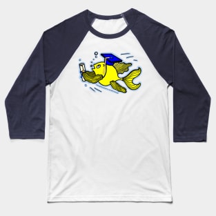 Graduation Fish Baseball T-Shirt